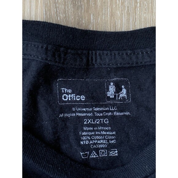 The Office Men's 2XL Black "Bears Beets Battlestar Galactica" T-Shirt - Picture 3 of 5